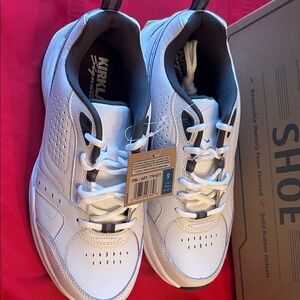 Kirkland Signature White and Black Sneakers